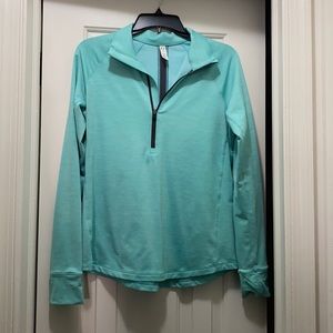 Under Armour Cold Gear Fitted Long Sleeve Half Zip Women’s Large Blue